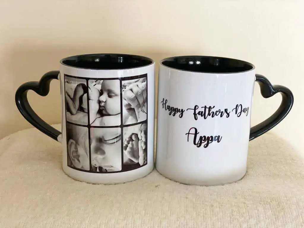 Personalized Happy Birthday Appa Mug-Heart Handle